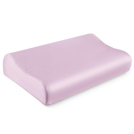THXSILK 19 Momme 100% Mulberry Silk Pillowcase for Contour Memory Foam Pillow, Contour Pillow Case Cover, Cervical Pillow Case, Pack of 1(Light Purple, 24"x14"x4.7"/3.9")