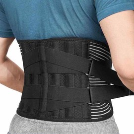 AOLIKES 허리 교정기 미끄럼 등 방지 메쉬 지원 16홀 보호벨트 AOLIKES Waist Corrector Anti-Slip Mesh Support 16-Hole Protective Belt [Black]