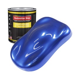 Restoration Shop - Daytona Blue Pearl Acrylic Enamel Auto Paint - Gallon Paint Color Only - Professional Single Stage High Gloss Automotive, Car, Truck, Equipment Coating, 2.8 VOC