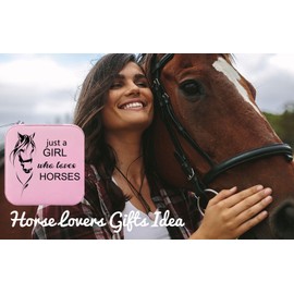 Horse Gifts Jewelry Box for Women Small Travel Jewelry Case Jewelry Holder Organizer Jewelry Box for Horse Lover Gifts(Horse)