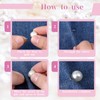 Pack of 20 Pearl Buttons White Buttons Without Sewing Buttons
