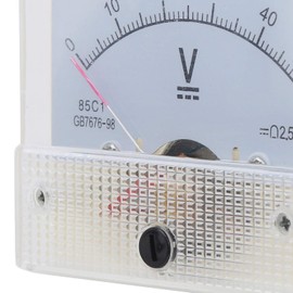 85C1 Voltímetro DC 0-50V Panel para Monitoreo de Voltaje de Circuito