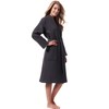 Morgenstern Bathrobe Women Luxury Soft Waffle Light Grey Size M