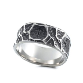 Sinoyp Norse Mythology Ring Stainless Steel Viking Jewelry Ring Nordic Runes Ring For Party (13)