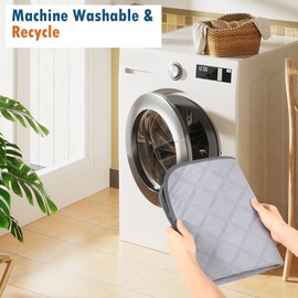 VavoPaw Washable Pee Pads for Dogs, 2Pack 120*60cm Super Absorb Dog Training Pads, Dog Mats Reusable Whelping Pads, Fast Dry Dog Pee Mat, Non-Slip Puppy Training Pads for Whelping, Playpen, Cage, Grey