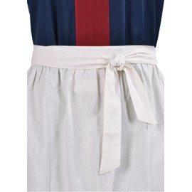 Battle-Merchant Long Medieval Cotton Apron for Medieval Viking LARP or Costume Women One Size, natural