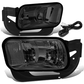 DNA MOTORING FL-ZTL-331-SM Fog Light With Switch & Wiring Harness Driver & Passenger Side Enhance visibility [Compatible with 09-18 Dodge Ram 1500 2500 3500]