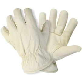 Briers Ultimate Lined Leather Gardening Gloves Cream Medium M8