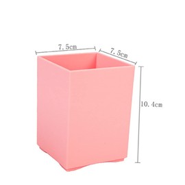 CAXUSD 2pcs Square Pen Holder Multi-Functional Desktop Organizer for School and Office Stationery Storage for Pencils Makeup