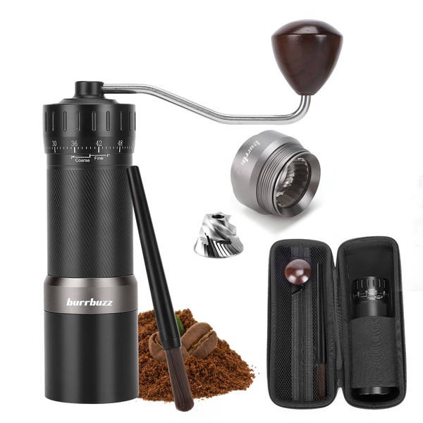 MB2 Manual Coffee Grinder with Carrying Case, External Adjustment, 35g