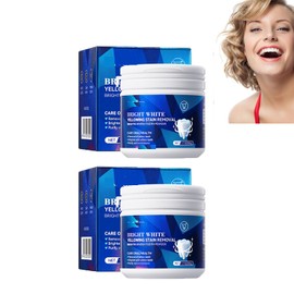 Hppsctink 2pcs Zahnaufhellungspulver, Zahnpulver, Natürliches Zahnaufhellungspulver, Zahnreinigungspulver, Zähne aufhellen, Flecken entfernen, Frischer Atem, 2pcs*50g, toothpastes