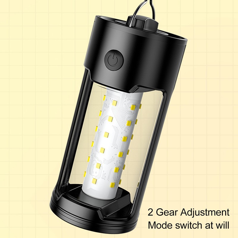 LED Camping Lantern Rechargeable 1000lm 2 Gears Portable Tent Light