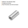 uxcell 10Pcs M3 Round Connector Nuts, 304 Stainless Steel Coupling