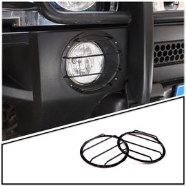 DIYUCAR Stainless Steel Car Front Fog Light Lamp Cover Trim Guards Protector Bumper Accessories Car Styling for Hummer H3 2005-2009