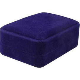 Gowxs 2 Pcs Blue Velvet Necklace Boxes Pendant Gift Cases Necklace Storage Cases Pendant Display Boxes Jewelry Gift Boxes for Women Convenient to Carry,Jewelry Accessories,Jewelry Boxes