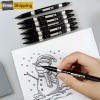 Unbranded 6pcs Double-Headed Outline Marker Pens Set, Creative Art Supplies