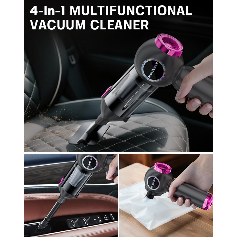 Handheld Car Vacuum Portable Cordless 25000Pa High Power Small Mini
