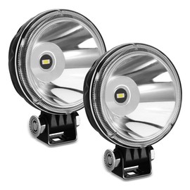 Round Led Pod Lights Spot 3 inch Small Driving Fog Reverse Backup Offroad Lights Headlights 30W 12V Work Light Bar For Trucks ATV UTV Golf Cart Tralier Motorcycle Pickup Tractor Marine Boat 2-Pack