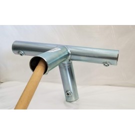 4 Way 1" Slope Lean to Right Side Slant Canopy Fitting with Leg (P4MB) - Fits 1" EMT Pipe That has an Outer Diameter of 1 3/16"