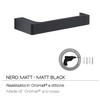 Gedy G-Kuala Lumpur Toilet Roll Holder Black Colour Cromall Brass