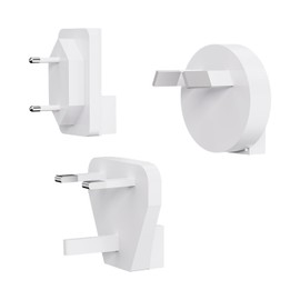 INVZI International Universal Travel Converter with UK, EU, AU Adapter for INVZI GaNHub 100w Docking, GaNHub 140w 100w, 65w, 67w, 38w, P310A, P265B NVZ469PH - White