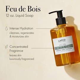 LAFCO New York Liquid Soap, Chamomile Lavender - 12 oz - Regenerates, Protects & Moisturizes - All Skin Types - Hypoallergenic, Synthetic Free & Cruelty Free - Made in Italy