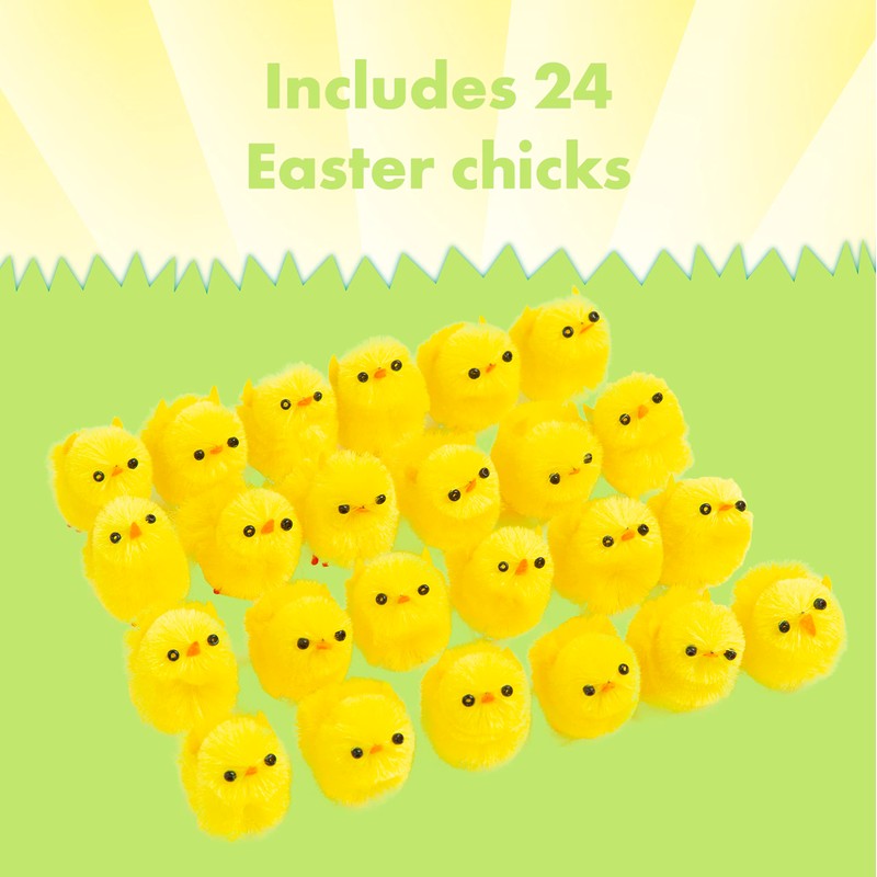 abeec 24 Pack Of Easter Chicks – 24 x Yellow