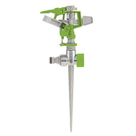 Draper Adjustable Impulse Sprinkler | 314m² Coverage Area | Metal Ground Spike | Lawn Watering Tool | 09180