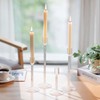 Glasseam Glass Candlestick Holders Clear: Taper Candle Holders Set of