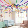 700PCS Colorful Paper Chain Strips,Paper Chain Star Garland Set