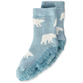 Sterntaler Baby Boys' FLI Soft Polar Bear Socks, Turquoise Mel.