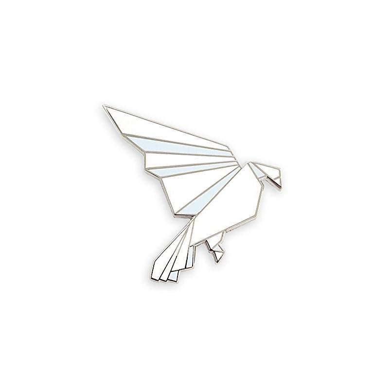 Pinsanity Origami Bird Enamel Lapel Pin
