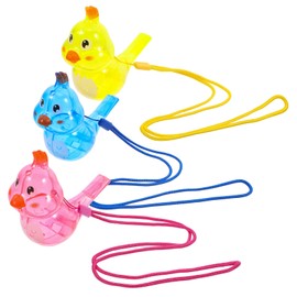 VICASKY Bird Whistle Set 3 Plastic Whistles for Boys and Girls Bird Toys for Boys and Girls for Adults