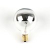 Bulbrite 25G16HM Half Chrome 25W Globe Shape Bulb