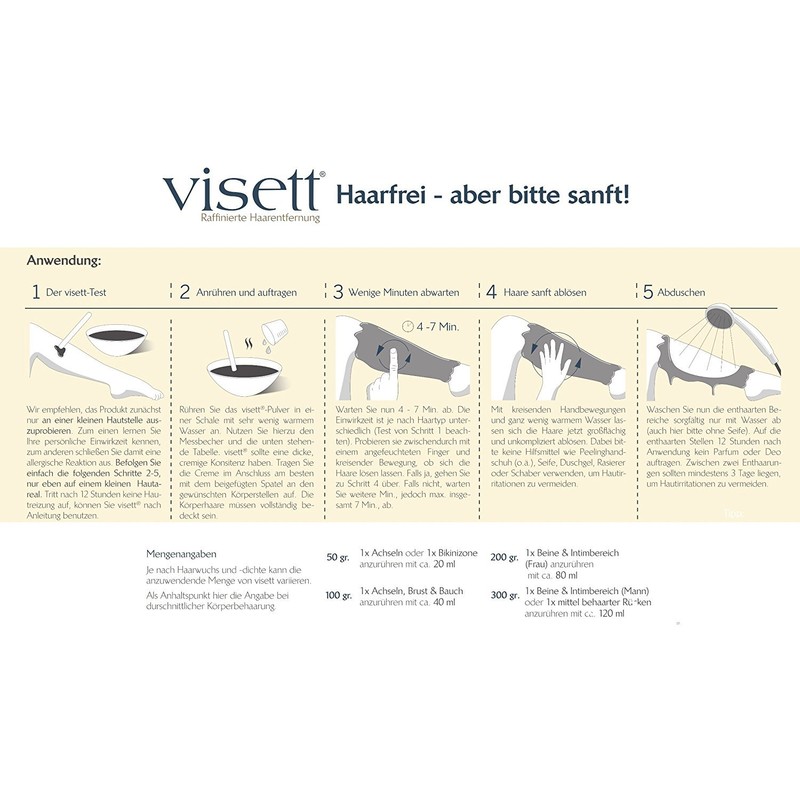 Visett Raffinierte Haarentfernung, 1er Pack (1 x 300 g)