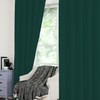 texpot Velvet Curtain Petrol 140 x 245 cm Opaque with