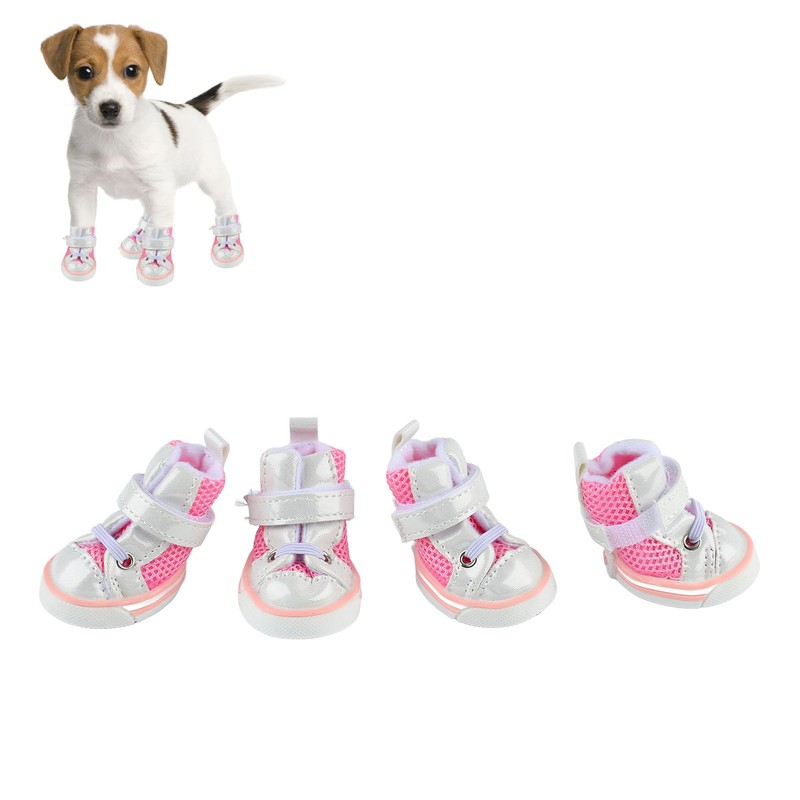 Dog Shoes Spring Summer Stylish Cute Breathable Mesh Slip Resistant