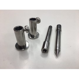 TMC 2 x Stainless Steel Stage stands with locking nuts, with 2 x 4 inserts