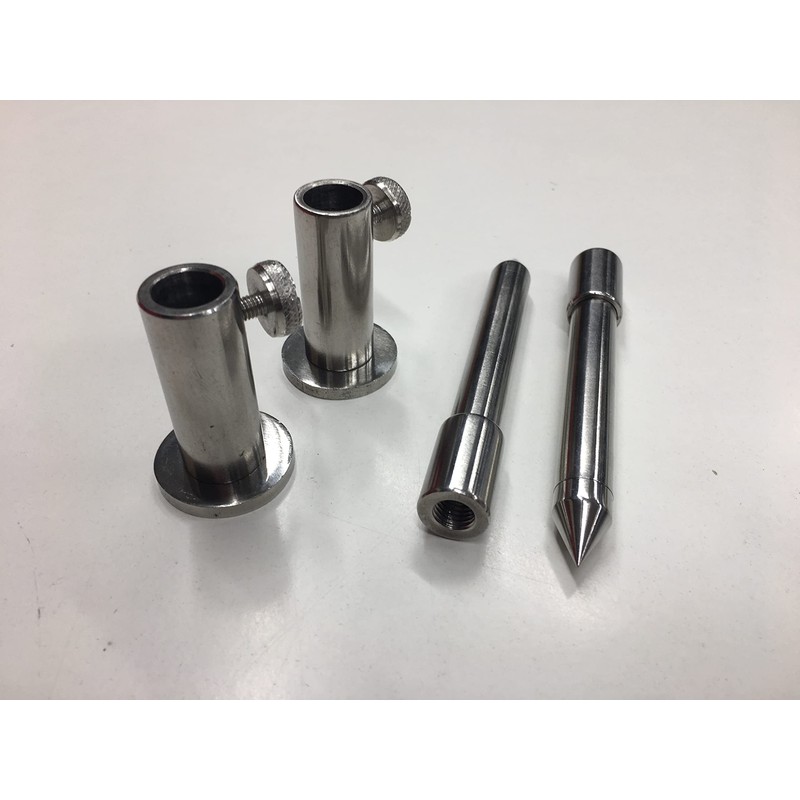 TMC 2 x Stainless Steel Stage stands with locking nuts,
