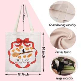 ENSIANTH Animated Movie Inspired Tote Bag Magic Delivery Service Cartoon Lover Gift Black Cat Gift Anime lover Handbag (Ki 1989 bag)