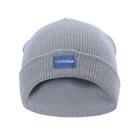 A-SAFETY Hi Viz Skull Cap, Daily Knit Ribbed Beanie and Running Soft Cap Ultimate Thermal Retention Headwear Grey