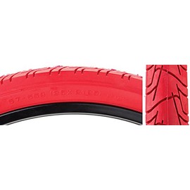 SUNLITE City CST1218 Tires, 26" x 2.125", Red/Red