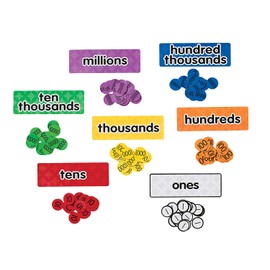 Dowling Magnets DO-732162 Magnet Math Magnetic Place Value Disks & Headings (Grades 3–6)