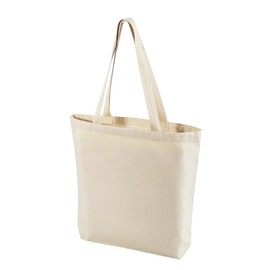 Wholesale Canvas Tote Bags, 15"W x 16"H x 3"G, Cotton Reusable Grocery Shopping Bags, Blank, DIY Painting Printing Embroidery (3, Natural Tote Bags)