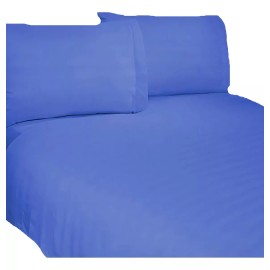 Elefantito Juego De Sabanas Individual Tacto Suave Soft Azul Rey Fundas Diseño De La Tela Rayado