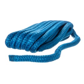 Seachoice Double-Braid Nylon Dock Line w/Eye Splice, Pre-Shrunk, Heat Stabilized, 5/8 in. X 20 Ft., Blue
