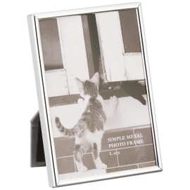 FUJICOLOR 505911 Photo Stand, 1202L, Metal, Large, Silver