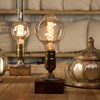 CTKcom G30 Edison Globe Bulbs (2 Pack)- G95 E27 Antique