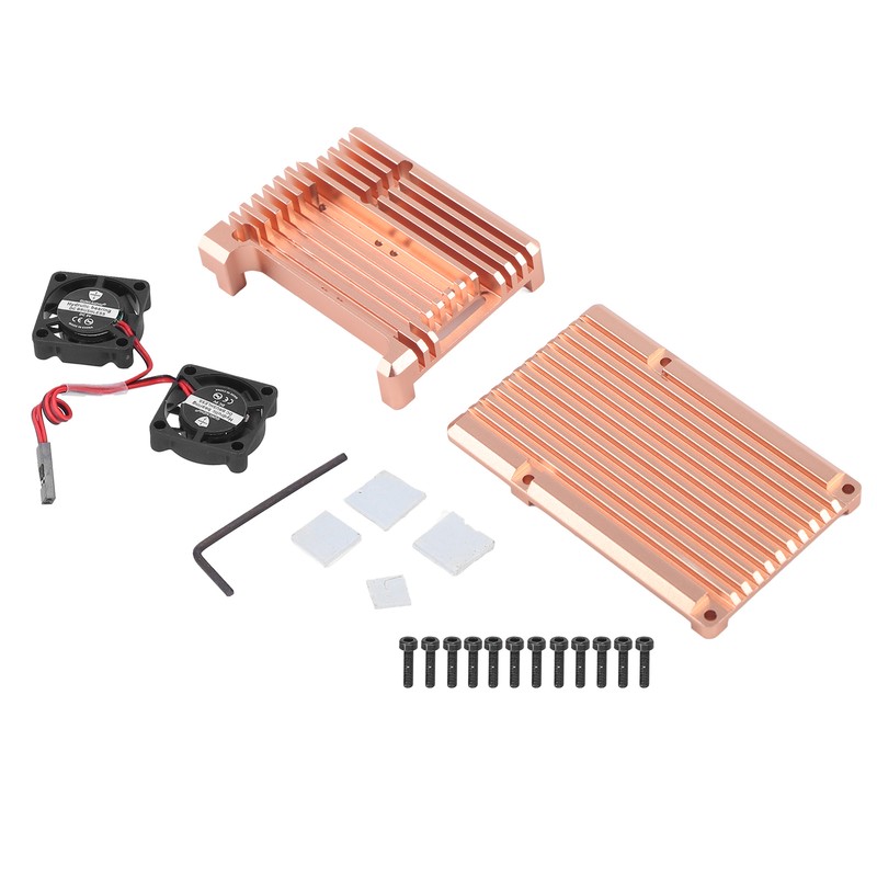 Protective Case Housing Enclosure Casing with Dual Cooling Fan for