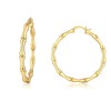 Dr's gift Bamboo Earrings For Women 90s 14k Plated Gold